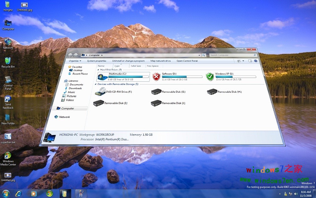 windows 7 build 6967