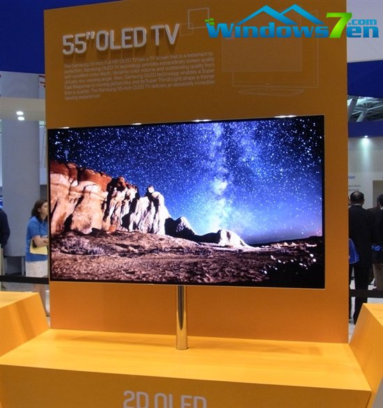 三星透露55寸OLED面板规格：124%NTSC覆盖 响应速度1ms