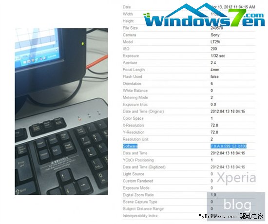 索尼新机LT29i样张曝光 或采用更新系统
