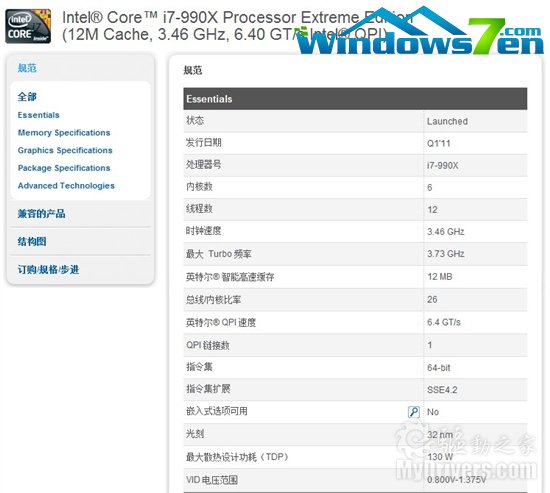 Intel六核新旗舰Core i7-990X正式发布