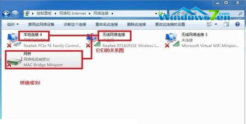 桥接成功效果图