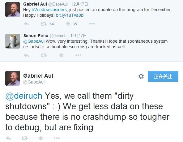 Win10预览版,自动重启