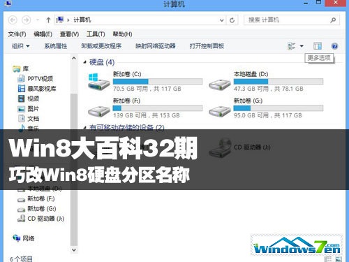 Win8大百科32期：巧改Win8硬盘分区名称 